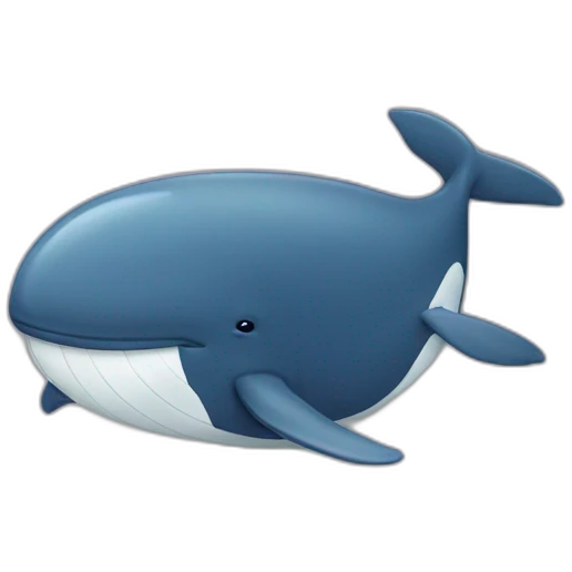 whale in a T-shirt emoji