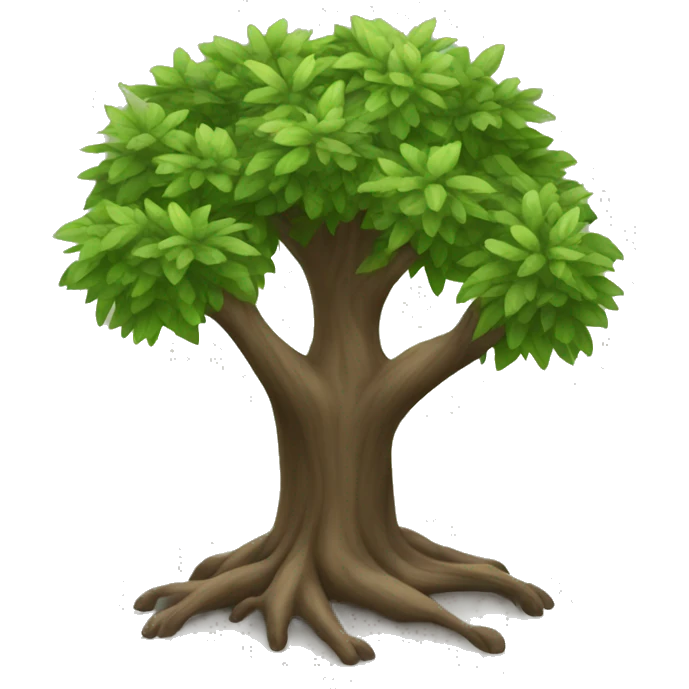 Barefoot tree emoji