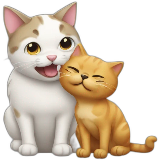 cat eat dog emoji