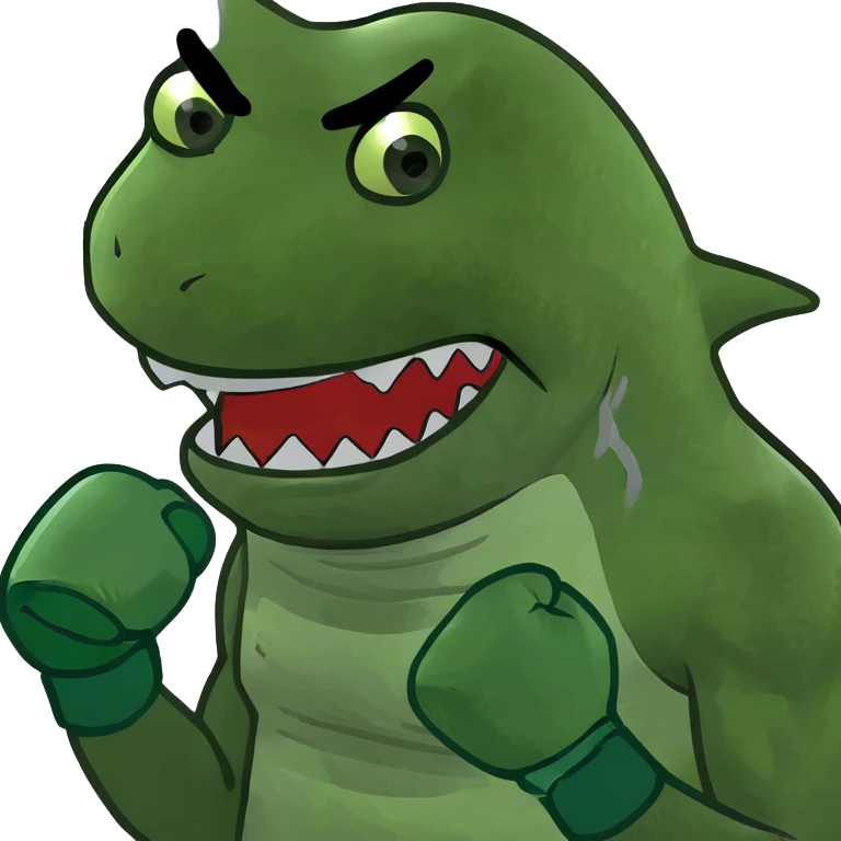 LeBron James fighting a shark emoji