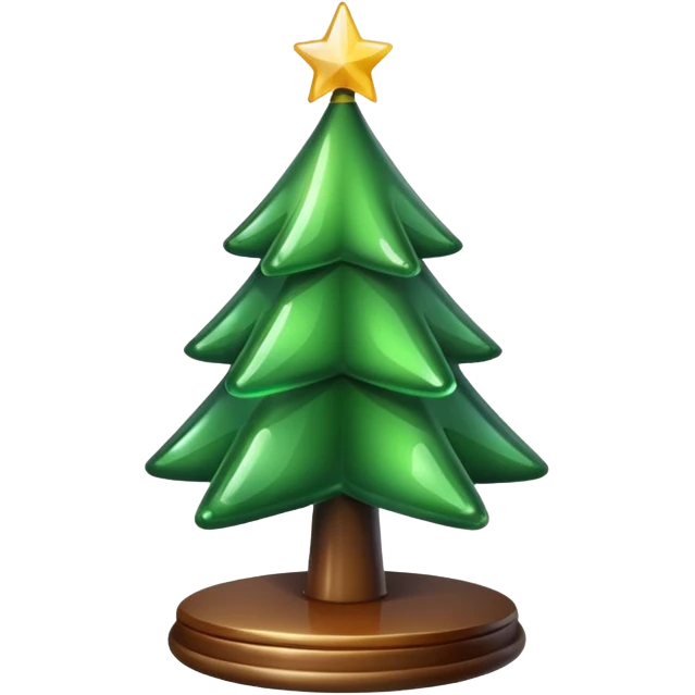 Christmas tree in the shape of glass  emoji