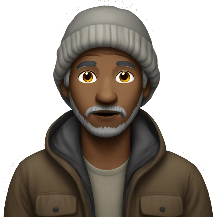 Homeless man emoji