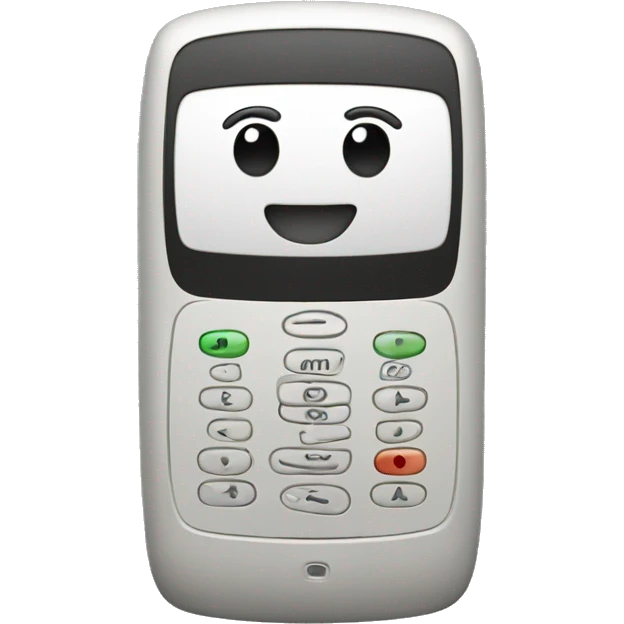 A phone with an comput emoji