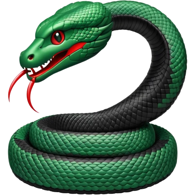 Black cobra with Thai flag in black theme emoji