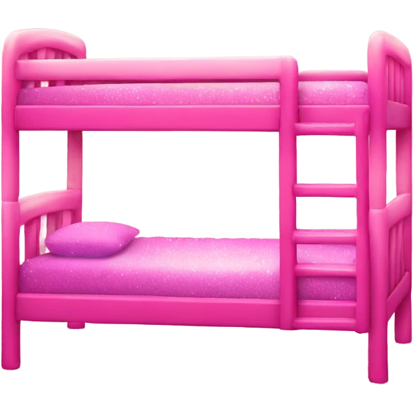 Pink ombre bunk bed with glitter  emoji