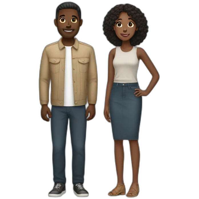 interracial couple emoji
