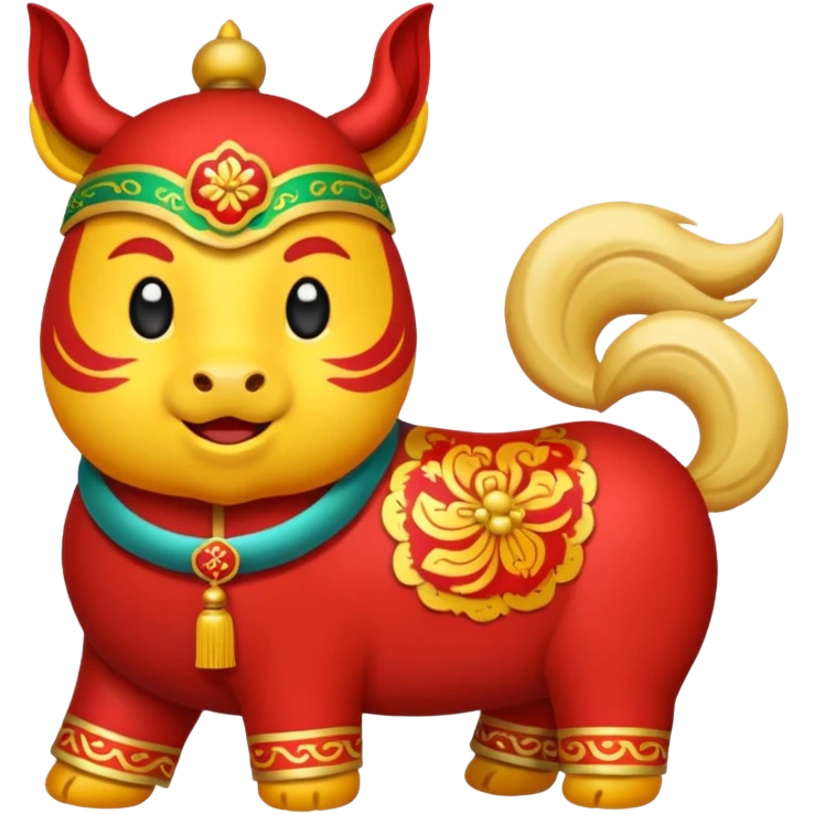 an emoji of chinese new year: 馬年大吉, 身體健康, 主恩滿溢 emoji