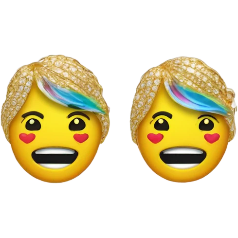 Emoji will baddie earrings emoji