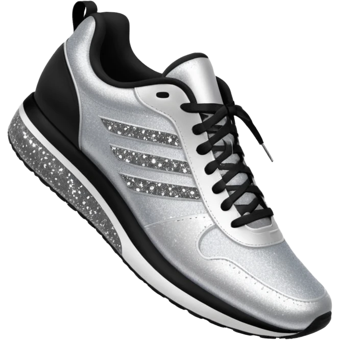 glitter running shoes no brand emoji