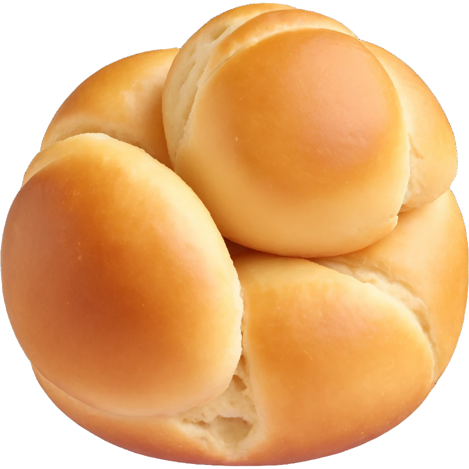 one golden brown Dutch fried dough ball, simple, isolated emoji