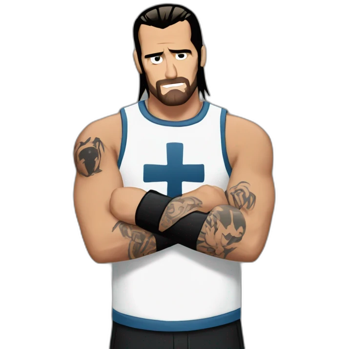 Cm punk cross hand emoji