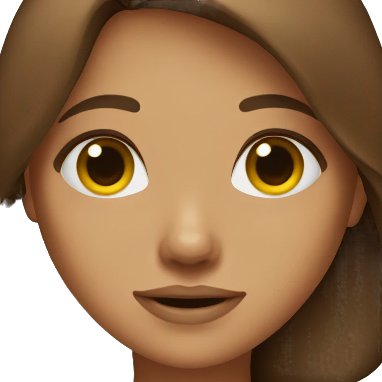 brown hair girl emoji