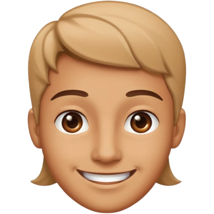 Someone smiling with a side eye emoji