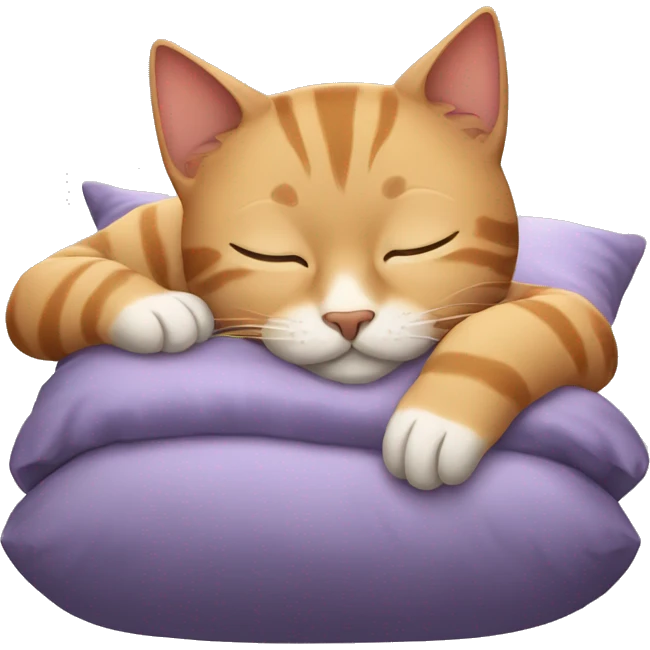 Cat sleep emoji