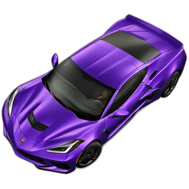 Purple Corvette c8 emoji
