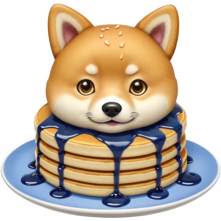 Shiba Jasper pancakes  emoji