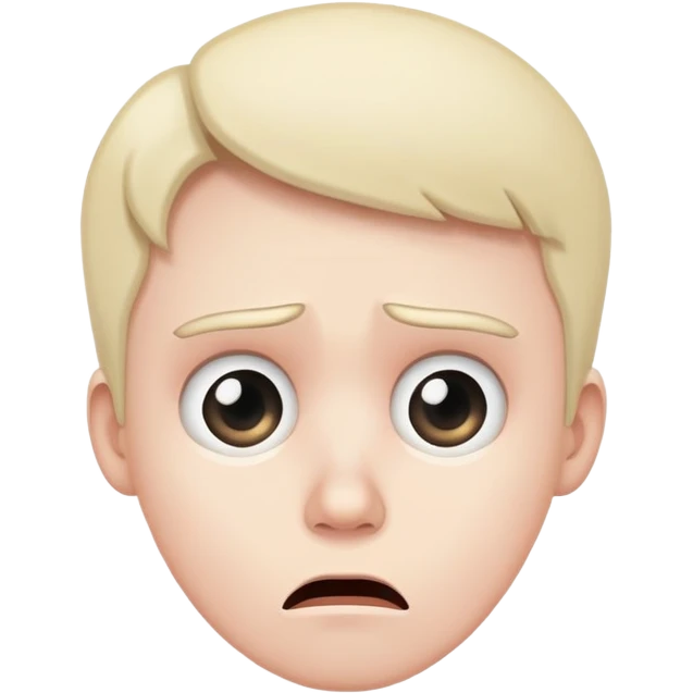 confused, sad, scared emoji