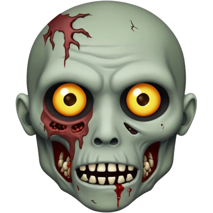 perfect circle shape zombie  emoji