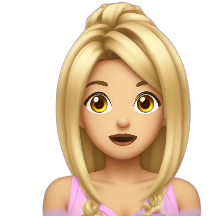 Gyaru shocked emoji