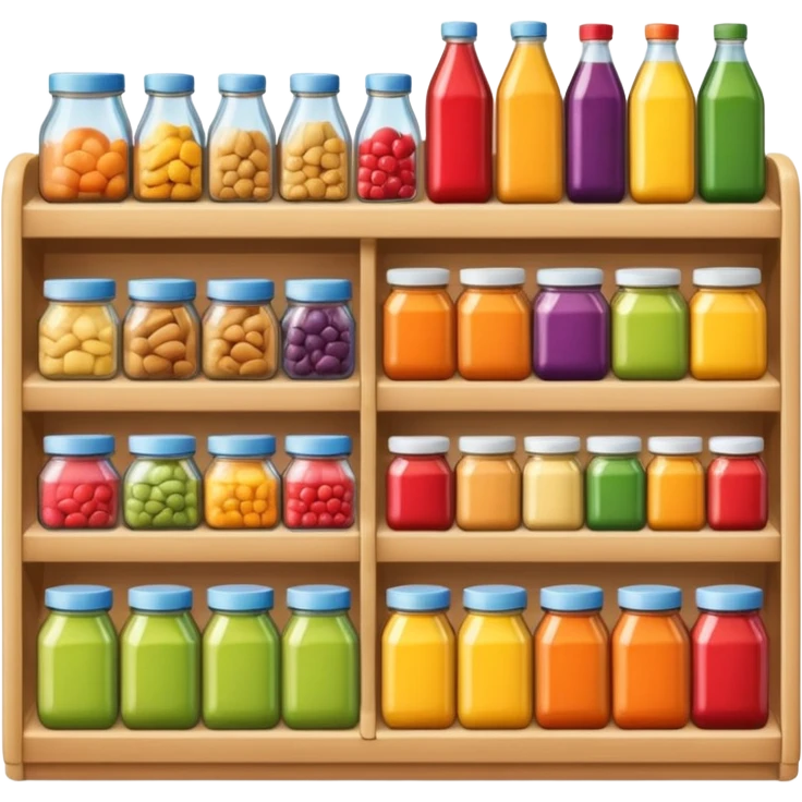 grocery store shelfs emoji