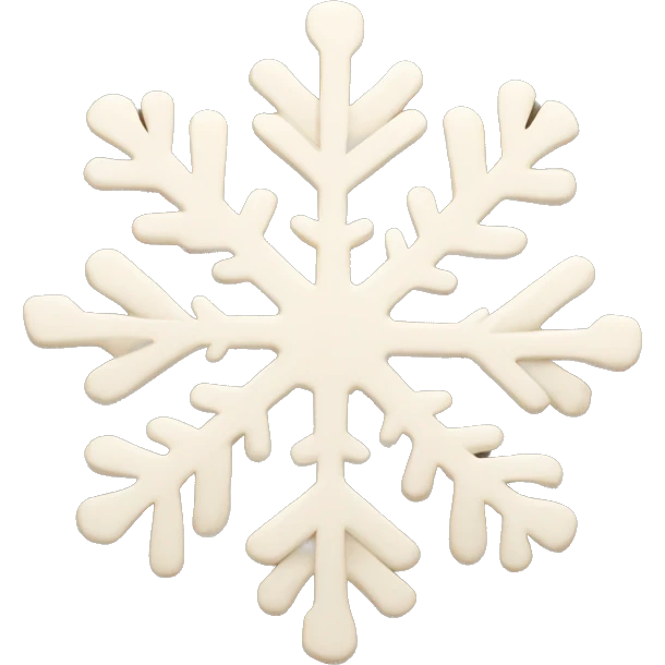 beige snowflake emoji