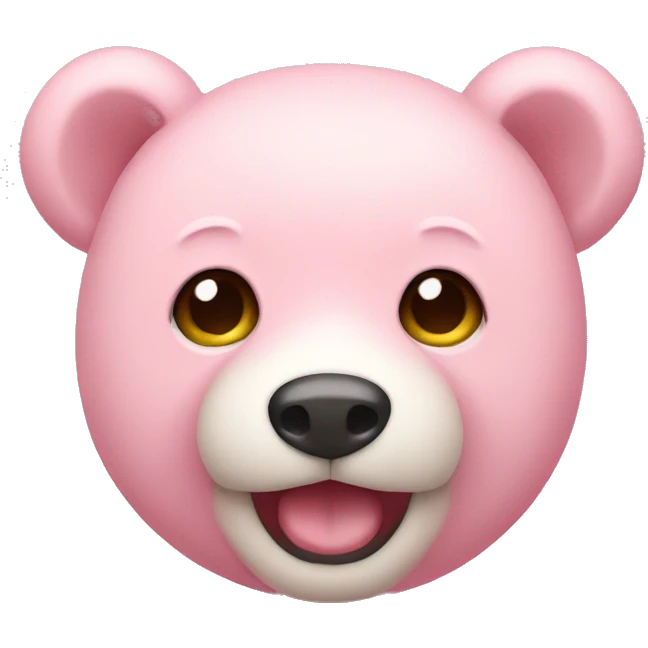 Light pink teddy bear emoji