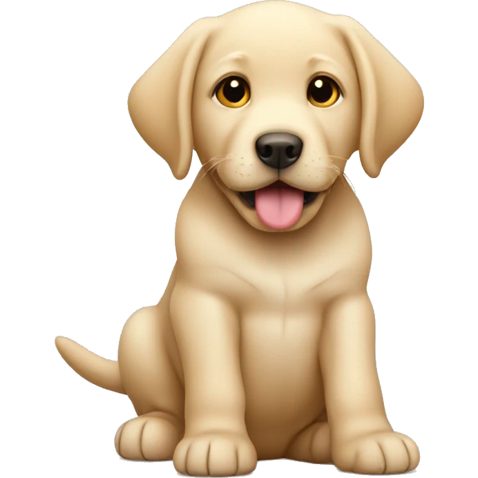beige labrador puppy emoji