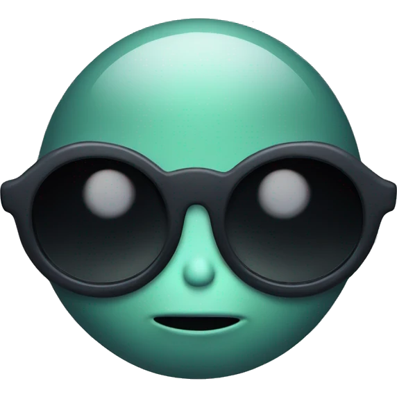 Alien wearing sunglasses at night  emoji