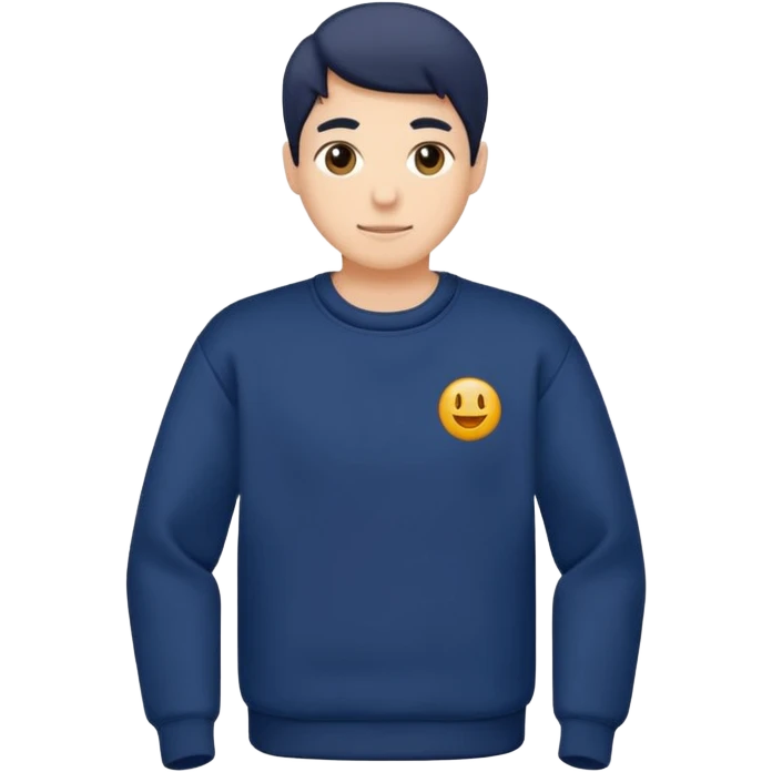 minimalist pullover, medium weight emoji