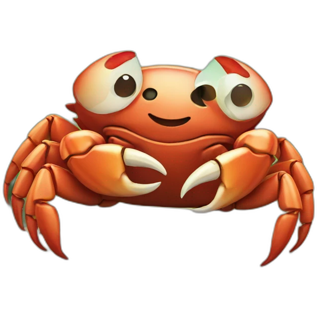happy animal crab emoji