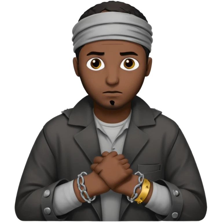  черный мужчина мусульманин  из афганистана в наруниках  emoji