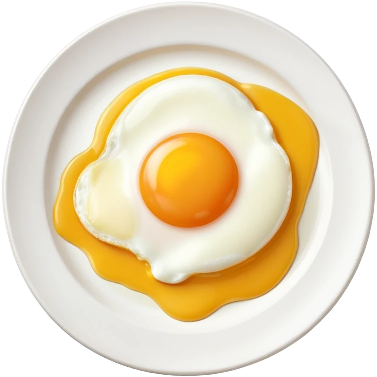 one egg on plate emoji
