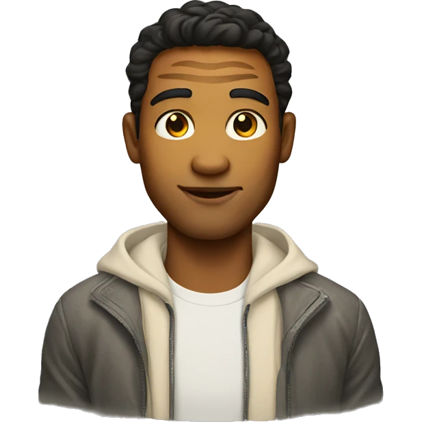 Tiger with light skinned man emoji