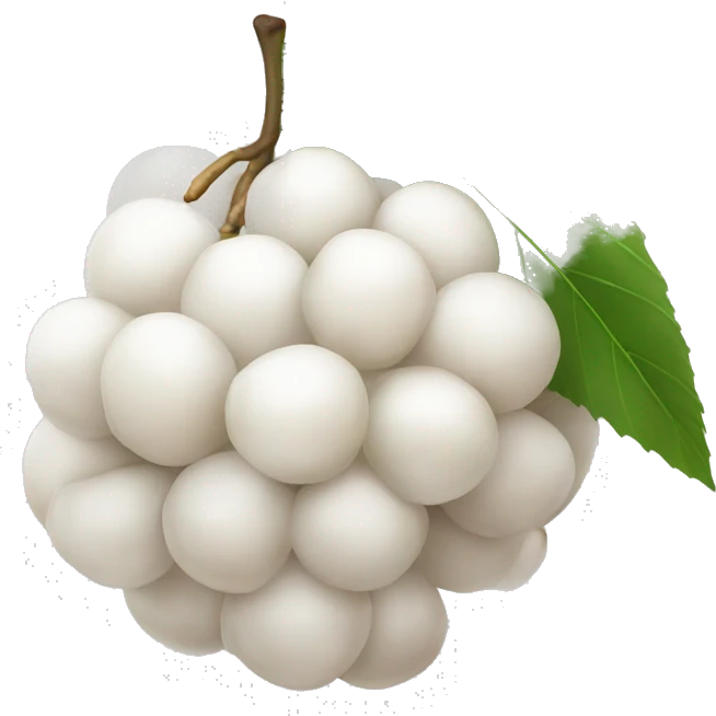 White Lychee emoji