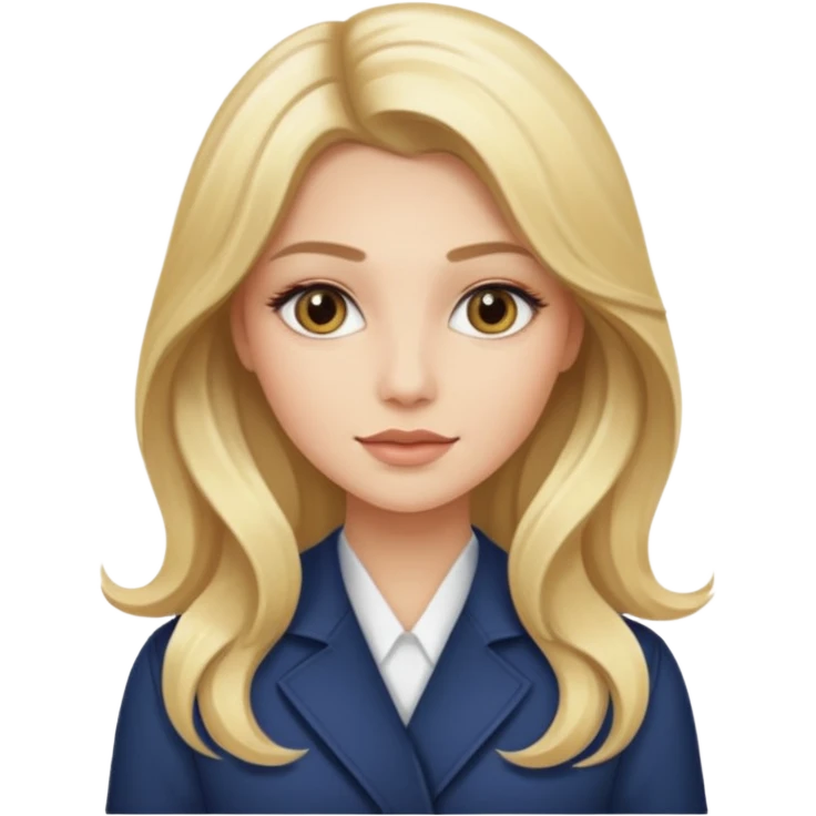 Cosmiatra en spa rubia con balayage cabello hasta la largo  emoji