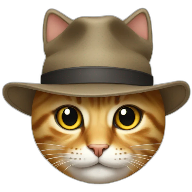 Cat with a hat emoji