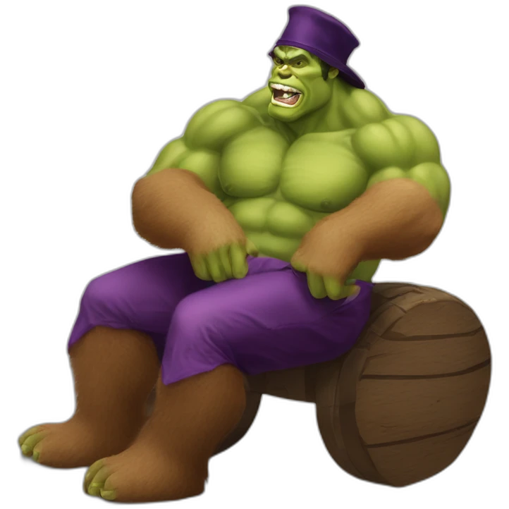 Hasidic Hulk Hogan’s bar mitzvah eating grapes riding a bear emoji