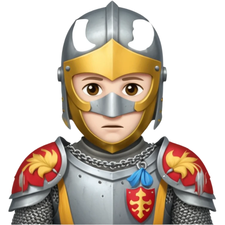 Sad Knight with mask emoji
