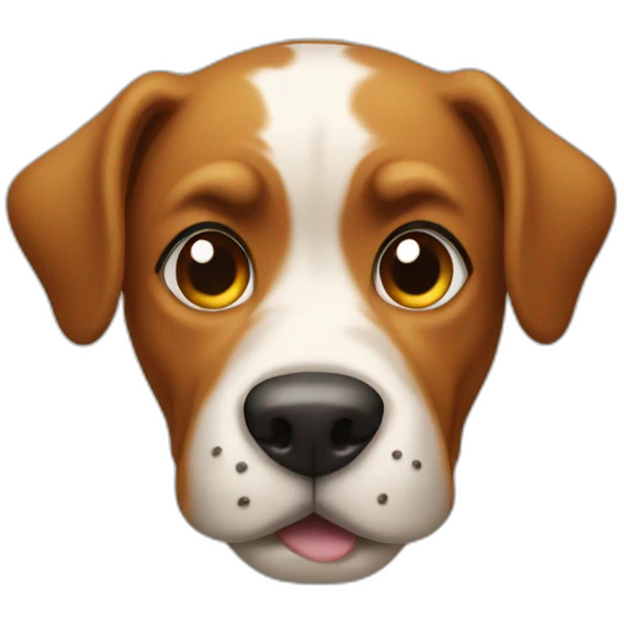 dog taking a nasty poop emoji