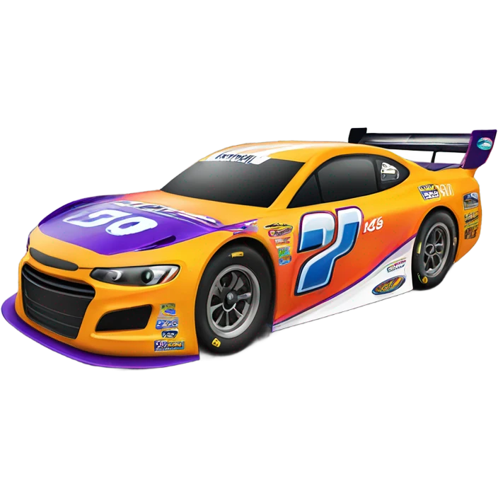 stock racing car emoji