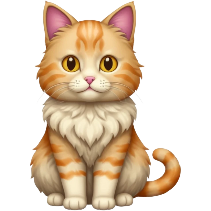 cat, full body, different color emoji