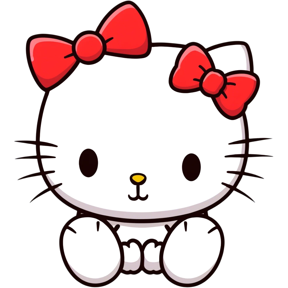 Hello kitty dead emoji
