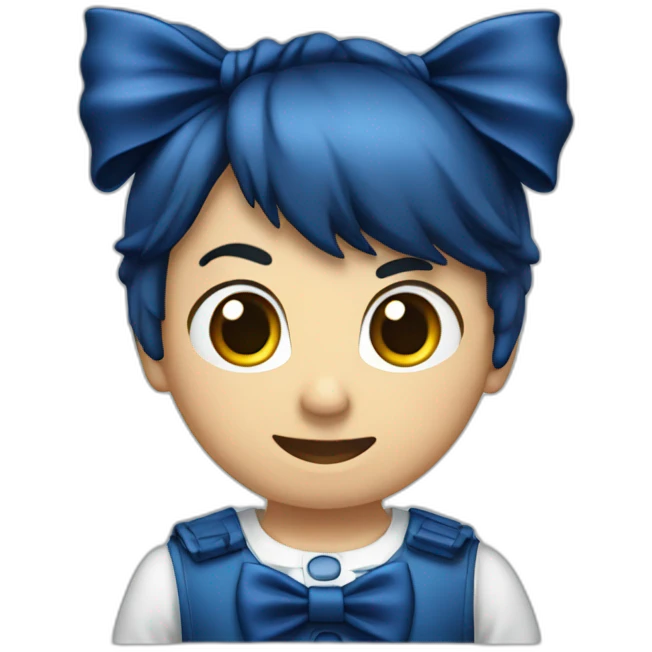 dark blue bow 5-series emoji
