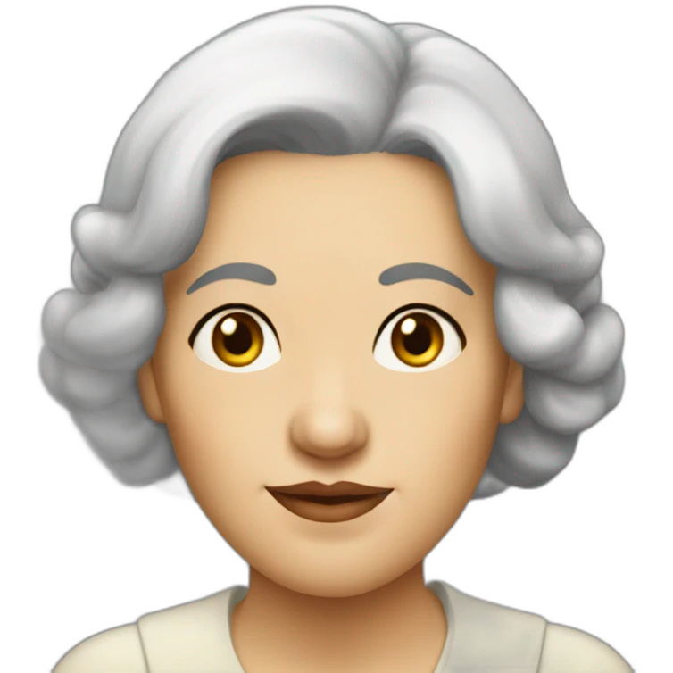 agniya barto old Russian woman writer with black hair emoji