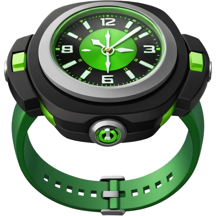 “Make a flat classic Ben 10 Omnitrix.” emoji