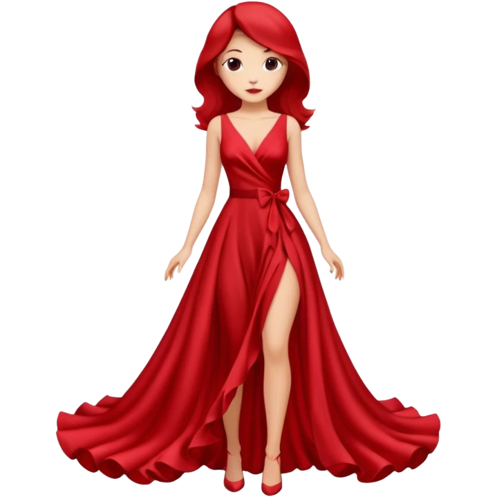 red rose dress no body emoji