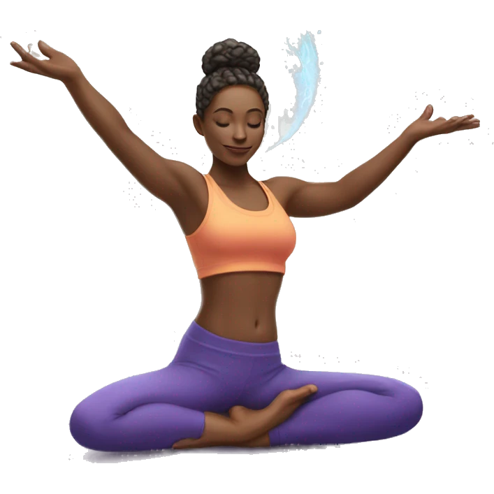 yoga and magic emoji