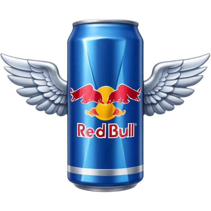 Red Bull with wings emoji