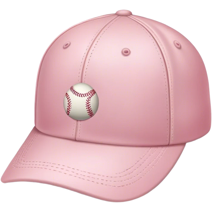 Light pink  baseball cap emoji