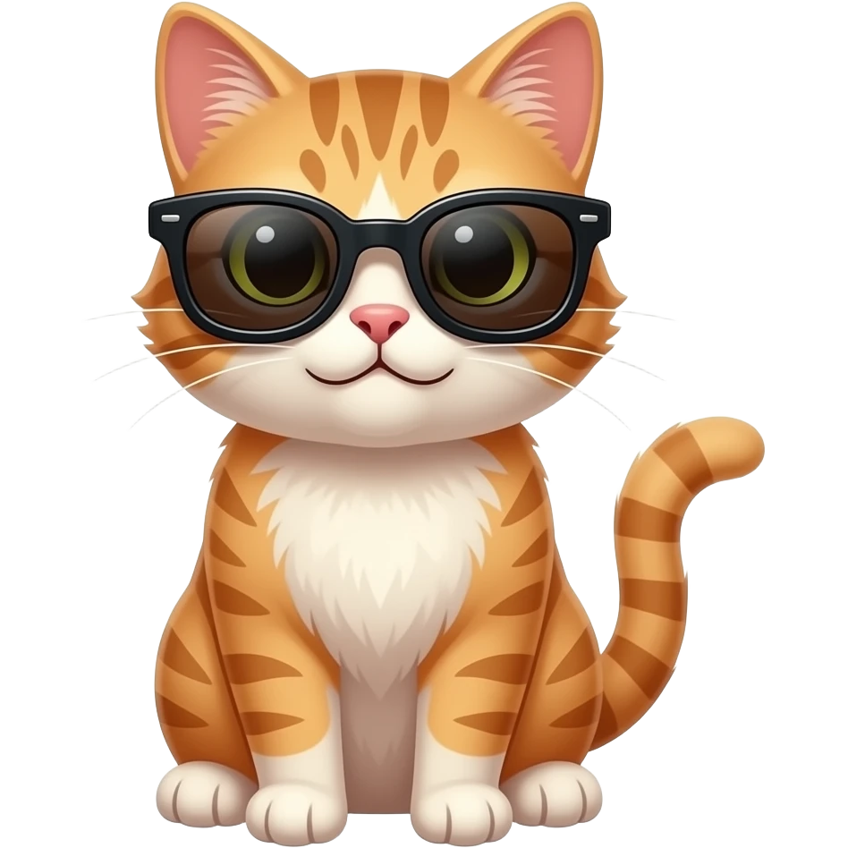 Cat wearing sunglasses emoji